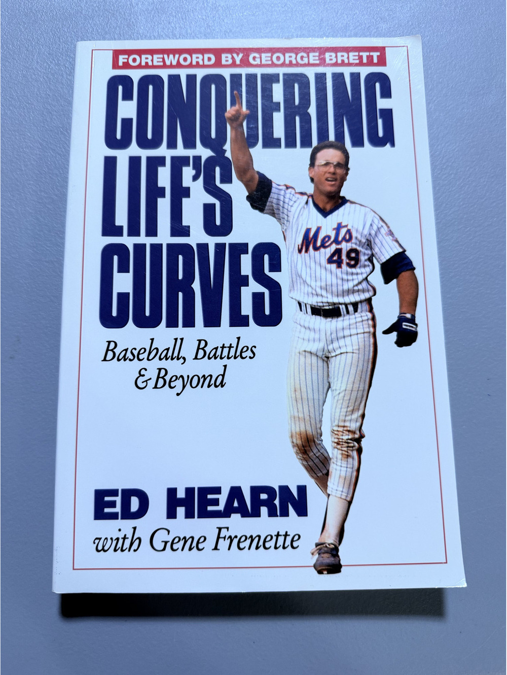 Conquering Life's Curves Ed Hearn Signed Inscribed NY Mets MLB Baseball Memoir